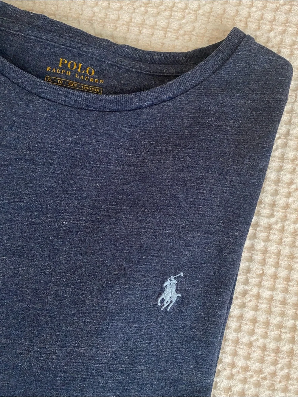 POLO Ralph Lauren Long Sleeve Crewneck T-Shirt in Blue - XL